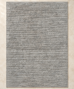 Light Gray & Tan Solid Machine Washable Rug